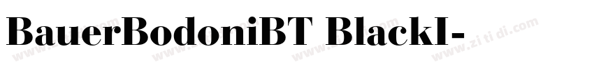 BauerBodoniBT BlackI字体转换